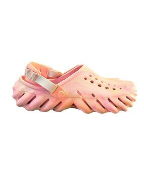 Crocs Echo Clog Pink Clay Marbled Sculpted Lightweight Comfort Unisex M/10 W/12